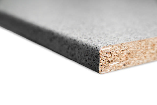 Professionel laminat bordplade, lys granit 4180x635x28 mm