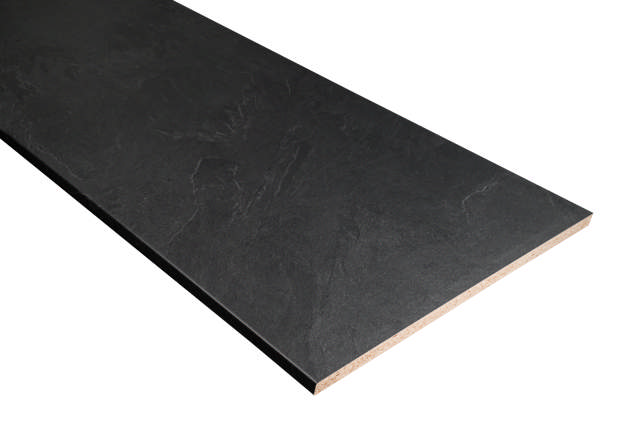 Professionel laminat bordplade, black slate 4180x635x28 mm