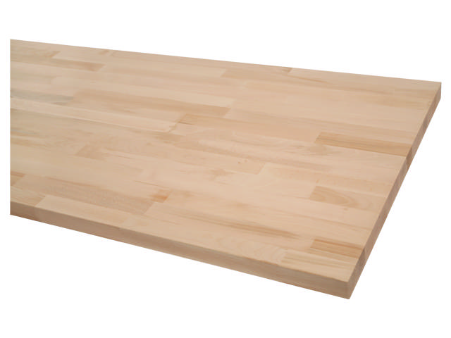 Ask massivtræ bordplade, 3020x610x40mm