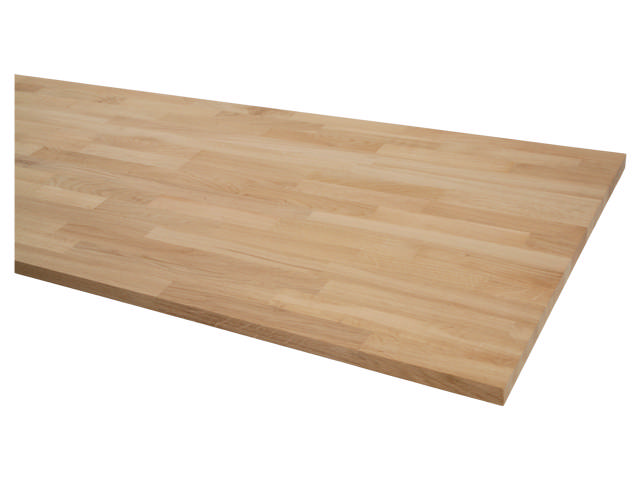 Eg bordplade, ubehandlet, B/C