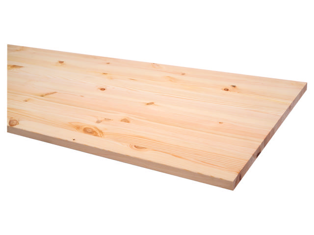 Fyr bordplade, ubehandlet, B/C