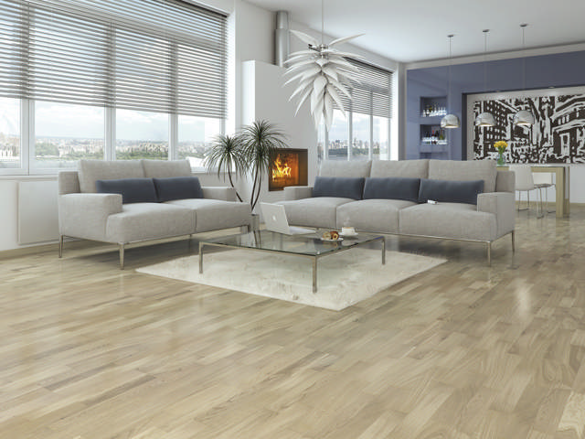 3-stav eg rustik, hvid matlak