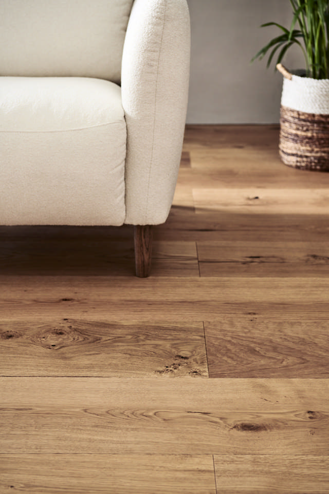 Palazzo plank Eg rustik, børstet matlak