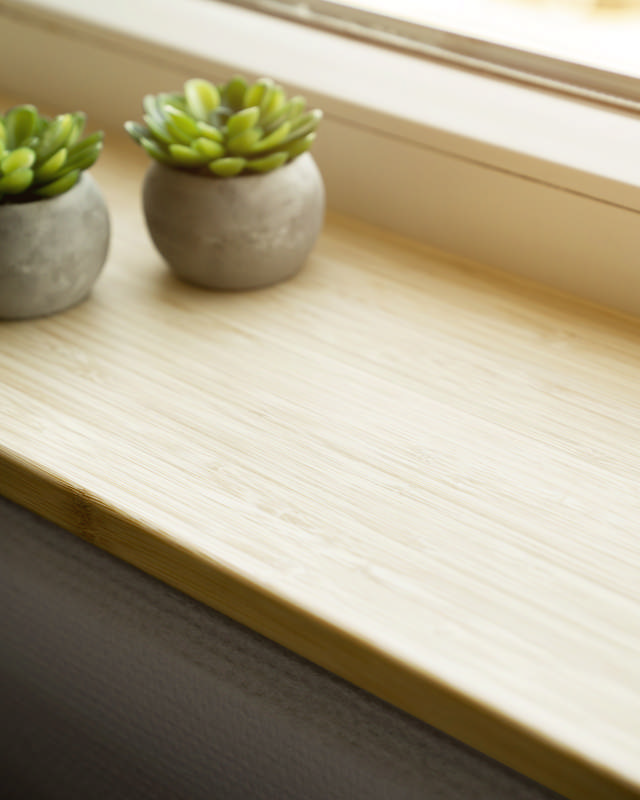 Bambus hylde, ubehandlet