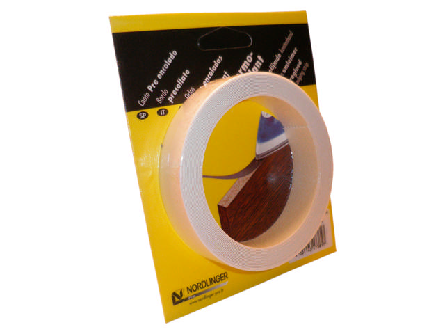 Melaminkantbånd, Hvid glat, bredde 20 mm