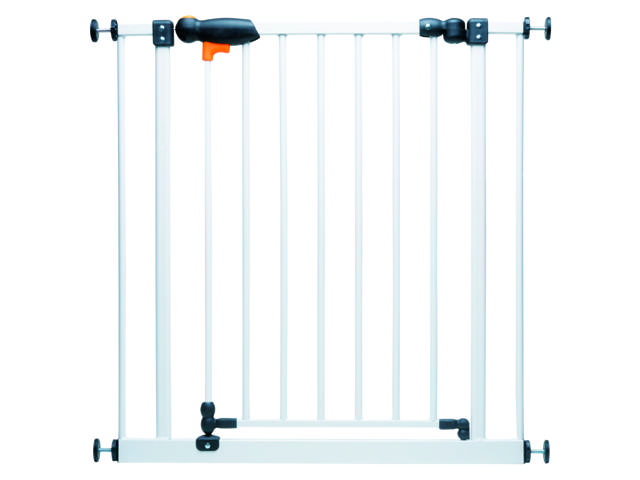 Sikkerhedsgitter Aalto, hvidlakeret stål