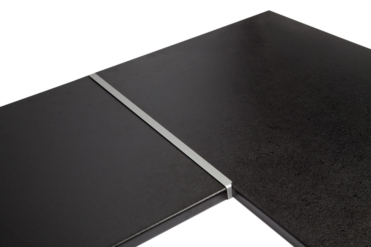 Hjørnesamleliste til bordplade, alu